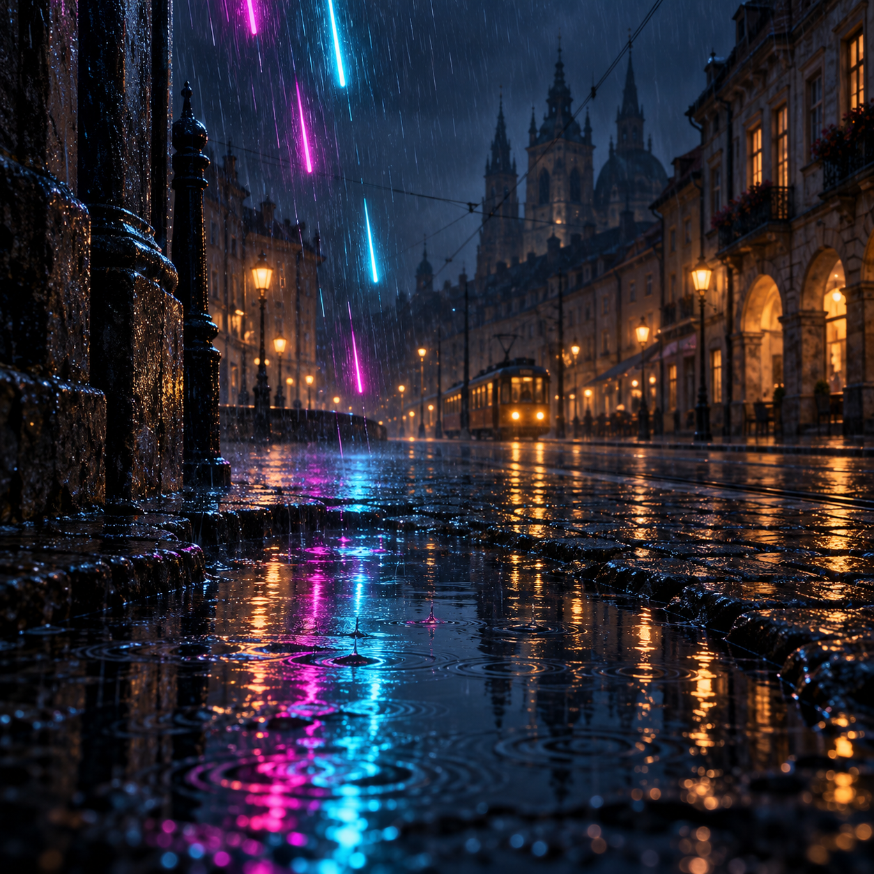 Neon Falling Slowly cover artwork